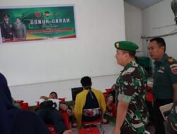 Sambut HUT ke-69 Korem 141/Tp: Dandim 1409/Gowa Pimpin Bakti Sosial Donor Darah untuk Kemanusiaan