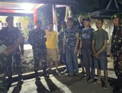 Antisipasi Gangguan Keamanan, TNI dan Komduk Sisir Pos Kamling Bajeng Barat