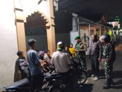 Perkuat Kamtibmas, Personel Kodim 1409/Gowa dan Komponen Pendukung Pantau Wilayah Bonto-bontoa