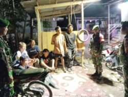 Pastikan Malam Senin Kondusif, Personil Gabungan TNI-Komduk Gelar Cipta Kondisi