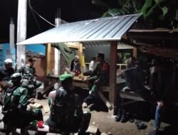 Perkuat Keamanan Wilayah, Babinsa 1409-03/Bontomarannu Pimpin Patroli Cipkon di Pakatto