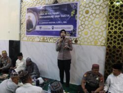 Kapolres Pelabuhan Makassar Hadir di Tengah Jamaah, Isra Mi’raj Jadi Momentum Penguatan Iman dan Sinergi Sosial