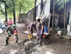 Aksi Nyata Kemanunggalan: Koramil Somba Opu Kodim 1409/Gowa Rehab Rumah Lansia Korban Angin Kencang di Mawang