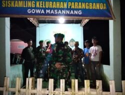 Apel Siaga! Patroli Gabungan TNI dan Komduk Amankan Pallangga Gowa