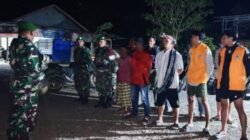 Pastikan Situasi Kondusif, Personil Gabungan TNI-Komduk Sisir Titik Keramaian di Parangloe