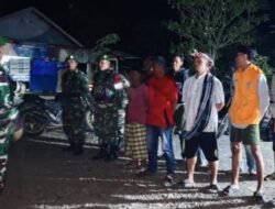 Pastikan Situasi Kondusif, Personil Gabungan TNI-Komduk Sisir Titik Keramaian di Parangloe