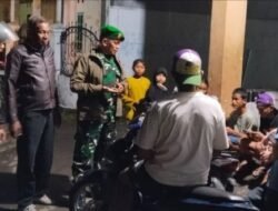 TNI-Komduk dan Pemerintah Setempat Patroli Gabungan Amankan Wilayah Perumahan dan Kos-kosan
