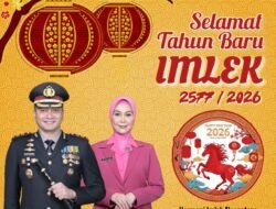 Kapolres Gowa Bersama Staf dan Bhayangkari Ucapkan Selamat Tahun Baru Imlek 2577/2026