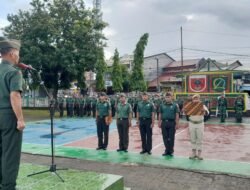 Perkuat Disiplin dan Soliditas, Personel Kodim 1409/Gowa Gelar Upacara Bendera Tujuh Belasan