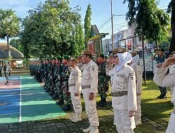 Tingkatkan Kedisiplinan Prajurit, Kasdim 1409/Gowa Pimpin Upacara Bendera Mingguan