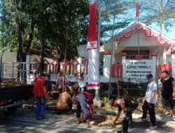 Wujudkan Lingkungan Sehat dan Asri, Babinsa Kodim 1409/Gowa Pimpin Aksi Bersih di Kelurahan Tombolo