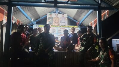 Kolaborasi TNI dan Komduk Gowa, Perkuat Siskamling Demi Keamanan Desa