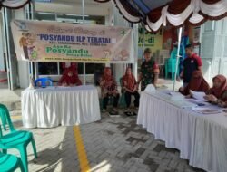 Sinergi Babinsa Kodim Gowa dan Bhabinkamtibmas Kawal Layanan Posyandu Teratai di Tamarunang Optimalkan Kesehatan Ibu dan Anak