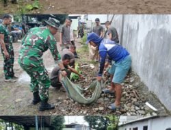Budayakan Disiplin Lingkungan, Personel Kodim 1409/Gowa Kompak Bersihkan pangkalan dan Benahi Lapangan Tembak