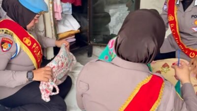 Ramadan 1447 H, Polwan Polres Gowa Pererat Silaturahmi Lewat Aksi Bersih Masjid