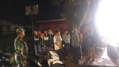 Akhir Pekan Tetap Siaga, TNI dan Komduk Gowa Patroli Wilayah Tinggimoncong