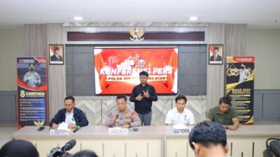 Polda Sulsel Gelar Konferensi Pers Ungkap Kasus Curas di Kab. Luwu, Pelaku Ditangkap di Minahasa