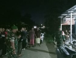 Langkah Preventif, Personel Gabungan TNI-Komduk Sambangi Pos Kamling Kelurahan Mata Allo