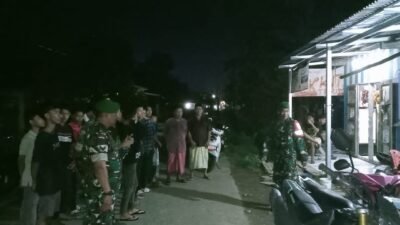 Langkah Preventif, Personel Gabungan TNI-Komduk Sambangi Pos Kamling Kelurahan Mata Allo