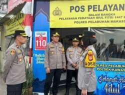 Kapolres Pelabuhan Makassar Cek Pos Pam Ops Ketupat 2026, Pastikan Pengamanan Mudik Siap