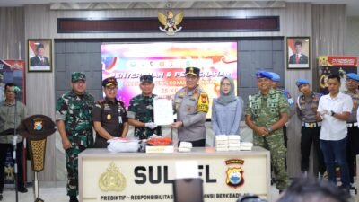 Polda Sulsel Musnahkan Barang Bukti Narkotika Jenis Kokain Bruto 25 Kg Hasil Temuan di Kepulauan Selayar