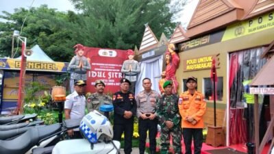 Pastikan Kelancaran Mudik dan Perayaan Idul Fitri 1447 H, Babinsa Kodim 1409/Gowa Siaga di Pos Terpadu Operasi Ketupat