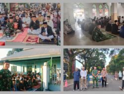 Pastikan Kelancaran Ibadah, Kodim 1409/Gowa Pantau Arus Jamaah Sholat Idul Fitri