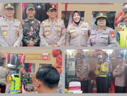 Sinergi TNI-Polri, Kasdim 1409/Gowa Dampingi Jenderal Mabes Polri Tinjau Pos Terpadu