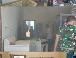 Aksi Heroik Piket Koramil Bajeng: Padamkan Api Usaha Laundry Warga dari Amukan Si Jago Merah