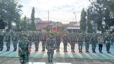 Pastikan Kesiapan Satuan, Kodim 1409/Gowa Gelar Apel Pengecekan Personel Pasca Cuti Lebaran