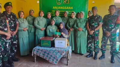 HUT ke-80 Persit KCK, Ketua Cabang XXVI Gelar Anjangsana Hangat di Wilayah Koramil Bajeng