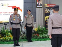Kapolda Sulsel Pimpin Upacara Penyerahan Jabatan Karolog Polda Sulsel dalam Rangka Purna Tugas
