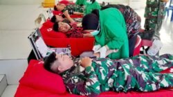 Wujud Kepedulian Nyata, Personel Kodim 1409/Gowa dan Warga Kompak Donorkan Darah