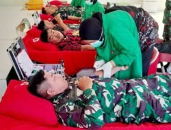 Wujud Kepedulian Nyata, Personel Kodim 1409/Gowa dan Warga Kompak Donorkan Darah