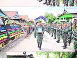 Penghormatan Terakhir Prajurit, Kodim 1409/Gowa Gelar Upacara Militer Pemakaman Koptu Hamzah di Tanah Kelahiran Almarhum