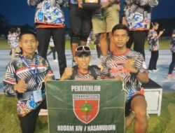 Atlet Kodam XIV/Hasanuddin Borong Empat Medali di Kejurnas Modern Pentathlon
