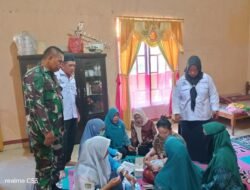 Lindungi Generasi Masa Depan, Babinsa Koramil 1409-05/Pallangga dan Puskesmas Kampili Dampingi Vaksinasi Zero Dose