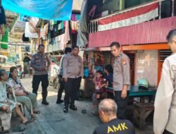 Menyelusuri Lorong di Ujung Tanah, Satbinmas Polres Pelabuhan Makassar Sapa Warga dan Beri Imbauan Kamtibmas