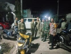 Wujudkan Gowa Aman Masannang, Babinsa Koramil 1409-06/Bajeng dan Tiga Pilar Kalebajeng Gelar Patroli Gabungan Malam Hari