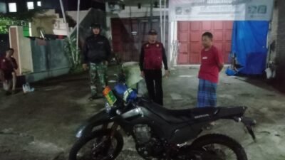 Jaga Kondusivitas Wilayah, Sinergi Babinsa Kodim 1409/Gowa dan Bhabinkamtibmas Samata Sisir Titik Rawan