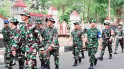 Pelihara Fisik dan Stamina, Dandim 1409/Gowa Pimpin Langsung Latihan Hanmars