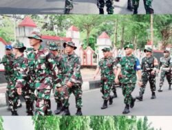 Pelihara Fisik dan Stamina, Dandim 1409/Gowa Pimpin Langsung Latihan Hanmars