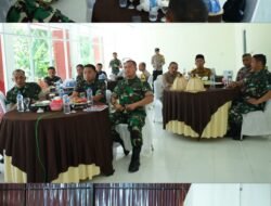 Dampingi Kasrem 141/Tp, Dandim 1409/Gowa Ikuti Vicon Evaluasi Percepatan Pembangunan KDKMP Oleh Kaster TNI