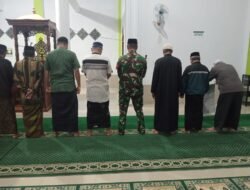 Pererat Silaturahmi, Babinsa Koramil Tompobulu Kodim 1409/Gowa Gelar Safari Subuh Berjamaah di Masjid Besar Malakaji