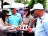 Kapolres Pelabuhan Makassar Rayakan May Day Bersama Buruh KSPSI, Simbol Kebersamaan Lewat Pemotongan Kue