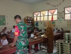 Dukung Kesehatan Masyarakat, Babinsa Koramil 1409-05/Pallangga Awasi Program Makan Bergizi di Barombong