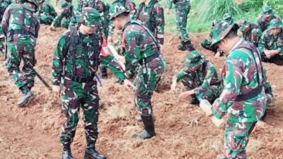 Perkuat Kedaulatan Pangan, Kodim 1409/Gowa Gelar Latihan Sistem Blok Terpadu di Tamarunang