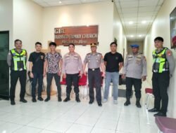 Personel Polres Pelabuhan Makassar Disiagakan di Sejumlah Gereja, Ibadah Kenaikan Yesus Kristus Berjalan Khidmat