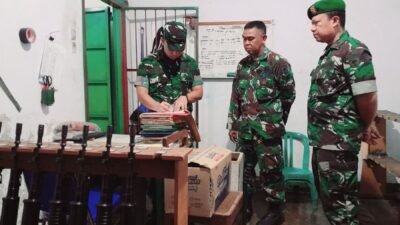 Kunjungi Kodim 1409/Gowa, Tim Sopsad Mabesad Cek Kesiapan Operasional dan Kemampuan Militer Personel