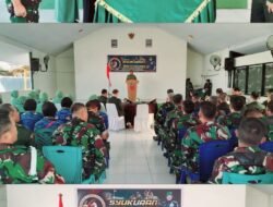 Rayakan HUT ke-69 Kodam XIV/Hasanuddin, Kodim 1409/Gowa Gelar Syukuran dan Potong Tumpeng